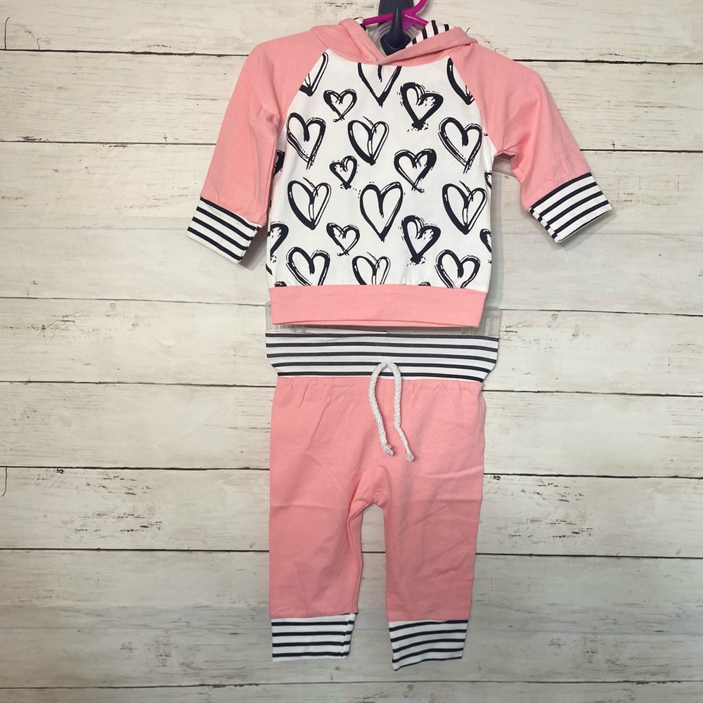 Heart sweat suit